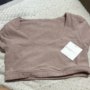 Beyond Yoga Women's Brown Crop Top